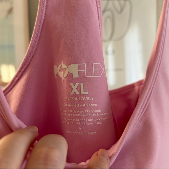 POPFLEX Plié Corset Crop Bralette – Bubblegum Pink | Size XL - Picture 4 of 9